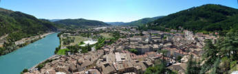 Sisteron : la ville et la Durance depuis la citadelle