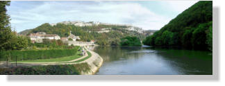 Besançon : le Doubs, les berges, la citadelle