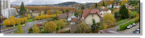 Besançon : quartier arboré de Chamars